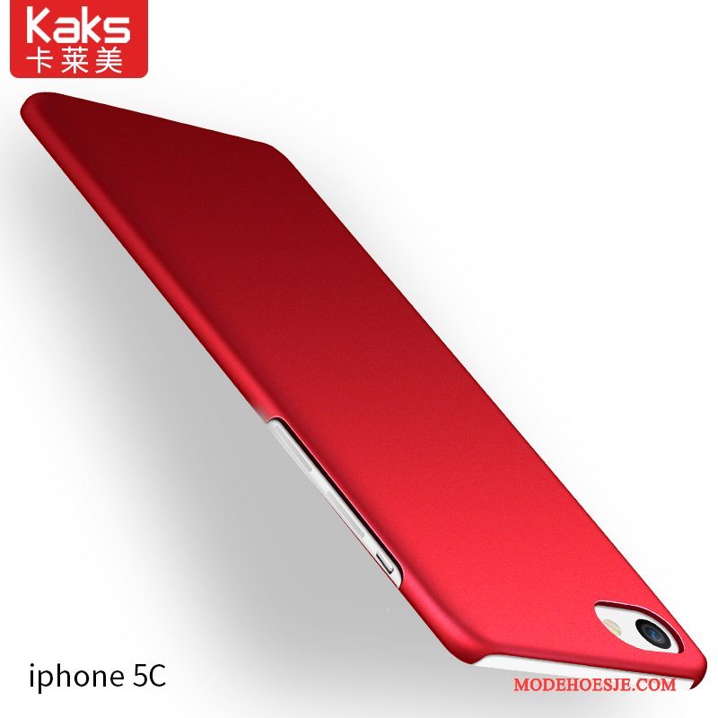 Hoesje iPhone 5c Siliconen Rood Hard, Hoes iPhone 5c Zakken Eenvoudige Schrobben