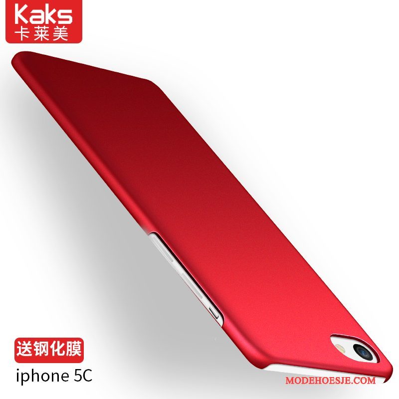 Hoesje iPhone 5c Siliconen Rood Hard, Hoes iPhone 5c Zakken Eenvoudige Schrobben