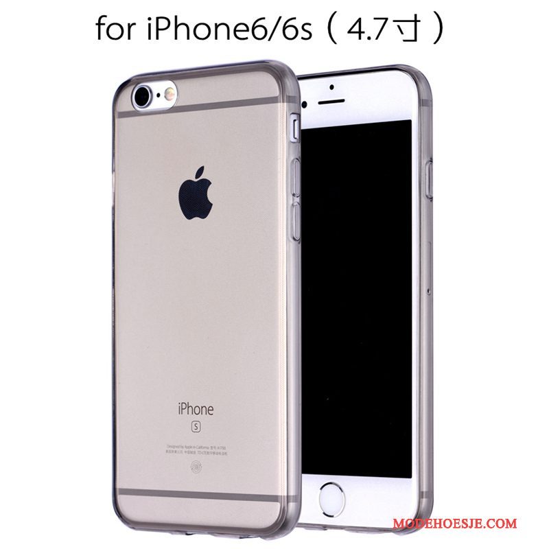 Hoesje iPhone 6/6s Bescherming Anti-falltelefoon, Hoes iPhone 6/6s Leer Bruin Groen