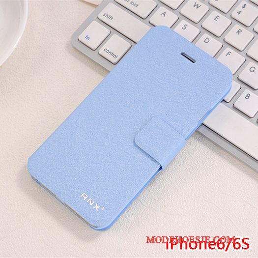 Hoesje iPhone 6/6s Bescherming Hard Anti-fall, Hoes iPhone 6/6s Leer Blauwtelefoon