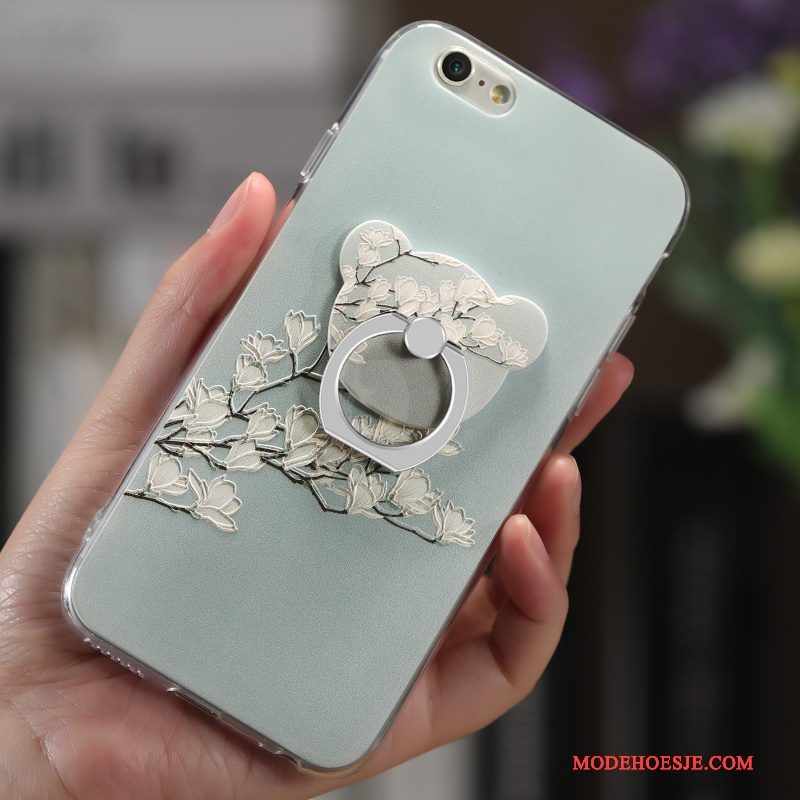 Hoesje iPhone 6/6s Bloemen Telefoon Net Red, Hoes iPhone 6/6s Zacht Hanger Doorzichtig