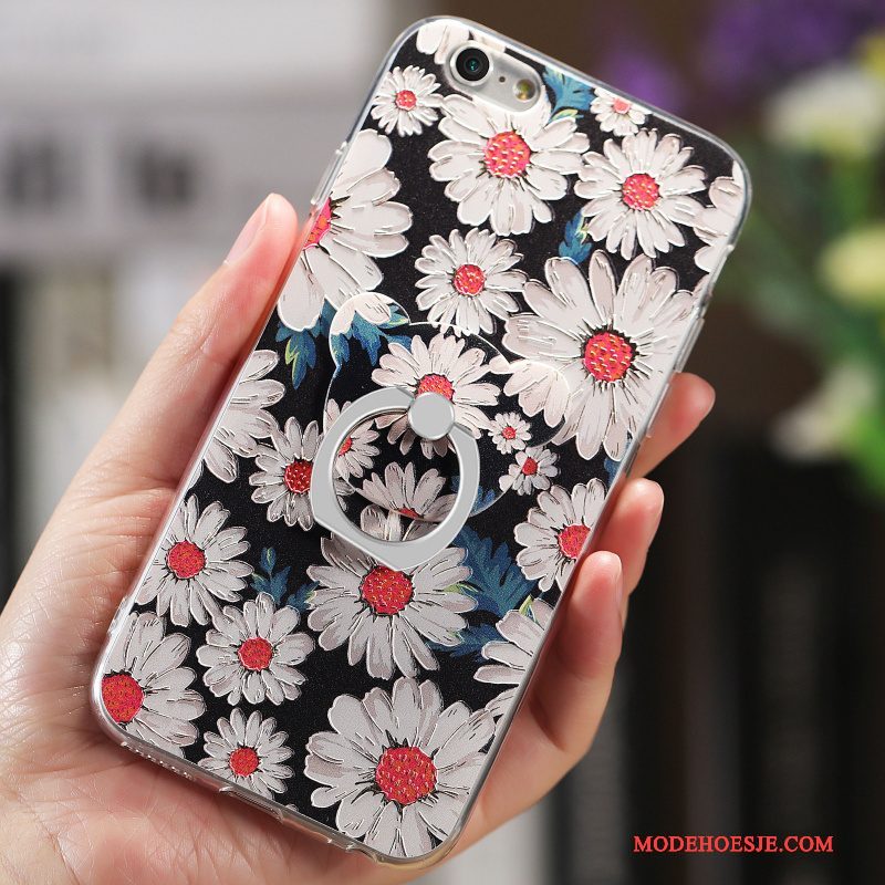 Hoesje iPhone 6/6s Bloemen Telefoon Net Red, Hoes iPhone 6/6s Zacht Hanger Doorzichtig