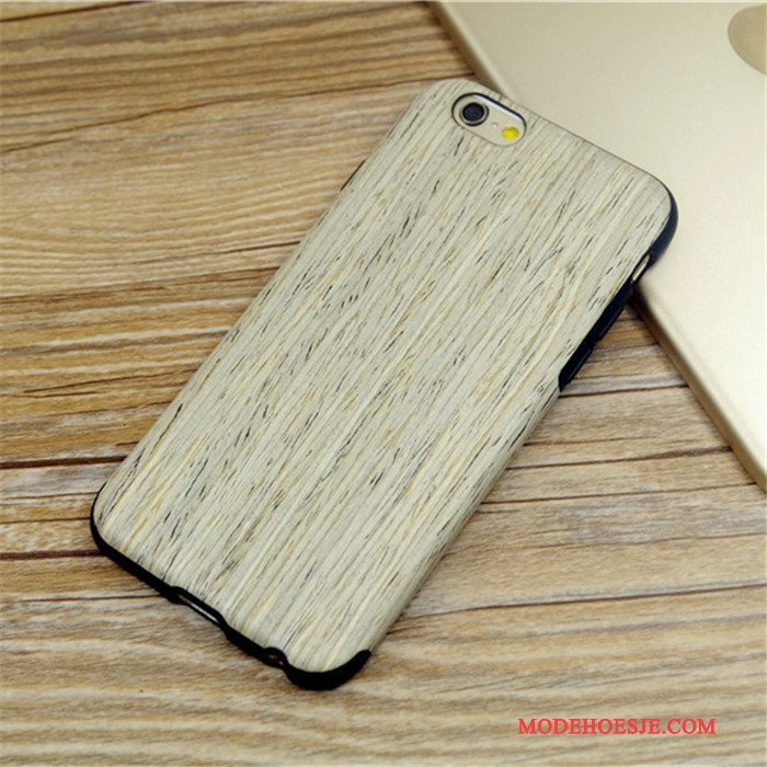 Hoesje iPhone 6/6s Houtnerf Wittelefoon, Hoes iPhone 6/6s Hout Massief Hout Grijs