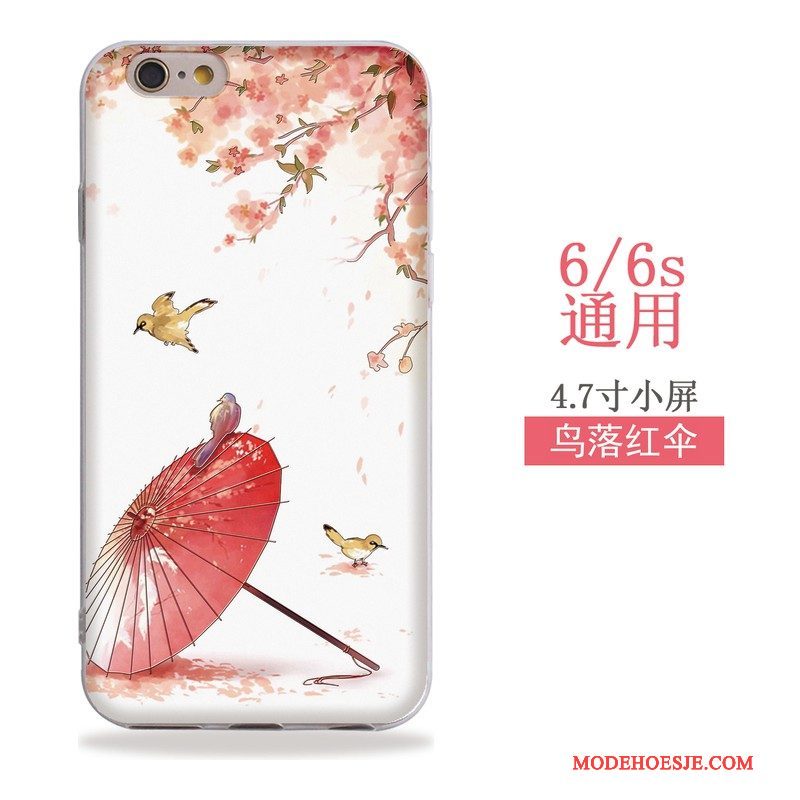 Hoesje iPhone 6/6s Kleur Hanger Kunst, Hoes iPhone 6/6s Zacht Telefoon Wind