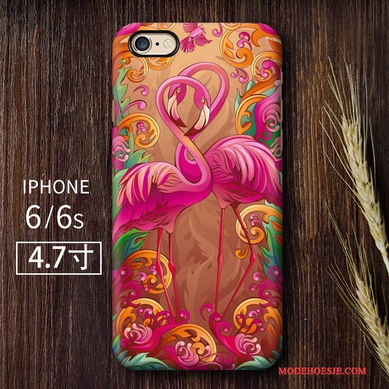 Hoesje iPhone 6/6s Kleur Telefoon Dubbele, Hoes iPhone 6/6s Vintage Chinese Stijl