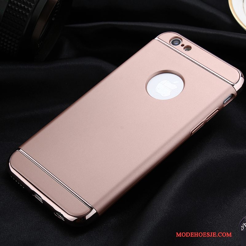 Hoesje iPhone 6/6s Luxe Telefoon Rood, Hoes iPhone 6/6s Bescherming Goud Plating