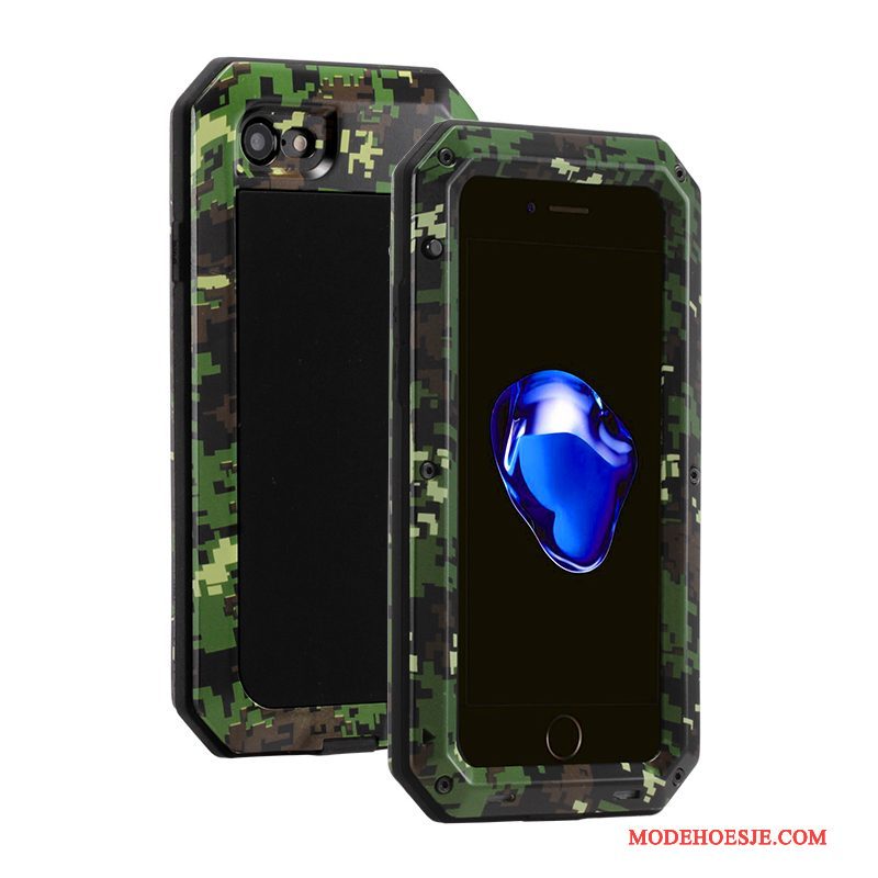Hoesje iPhone 6/6s Metaal Geeltelefoon, Hoes iPhone 6/6s Zakken Anti-fall Camouflage