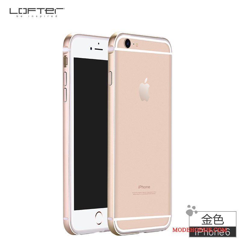 Hoesje iPhone 6/6s Metaal Omlijsting Roze, Hoes iPhone 6/6s Siliconen Telefoon Rood