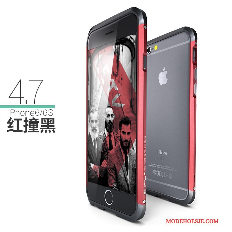 Hoesje iPhone 6/6s Metaal Omlijsting Trend, Hoes iPhone 6/6s Bescherming Anti-fall Dun