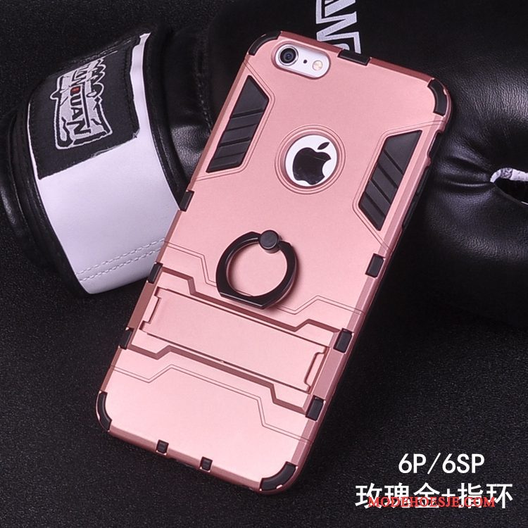 Hoesje iPhone 6/6s Plus Bescherming Ring Hard, Hoes iPhone 6/6s Plus Scheppend Anti-fall Gesp