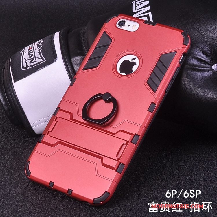 Hoesje iPhone 6/6s Plus Bescherming Ring Hard, Hoes iPhone 6/6s Plus Scheppend Anti-fall Gesp