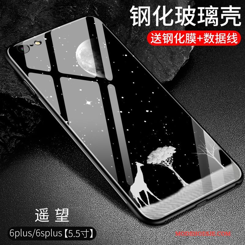 Hoesje iPhone 6/6s Plus Bescherming Telefoon Anti-fall, Hoes iPhone 6/6s Plus Zakken Glas Trend