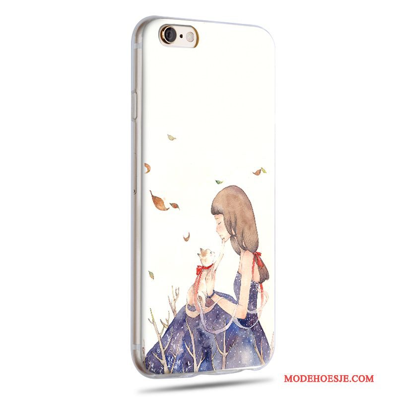 Hoesje iPhone 6/6s Plus Bescherming Telefoon Groen, Hoes iPhone 6/6s Plus Siliconen