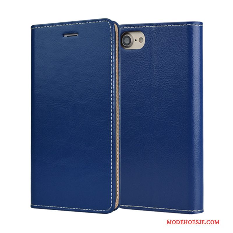 Hoesje iPhone 6/6s Plus Leer Anti-fall Kwaliteit, Hoes iPhone 6/6s Plus Folio Oranjetelefoon