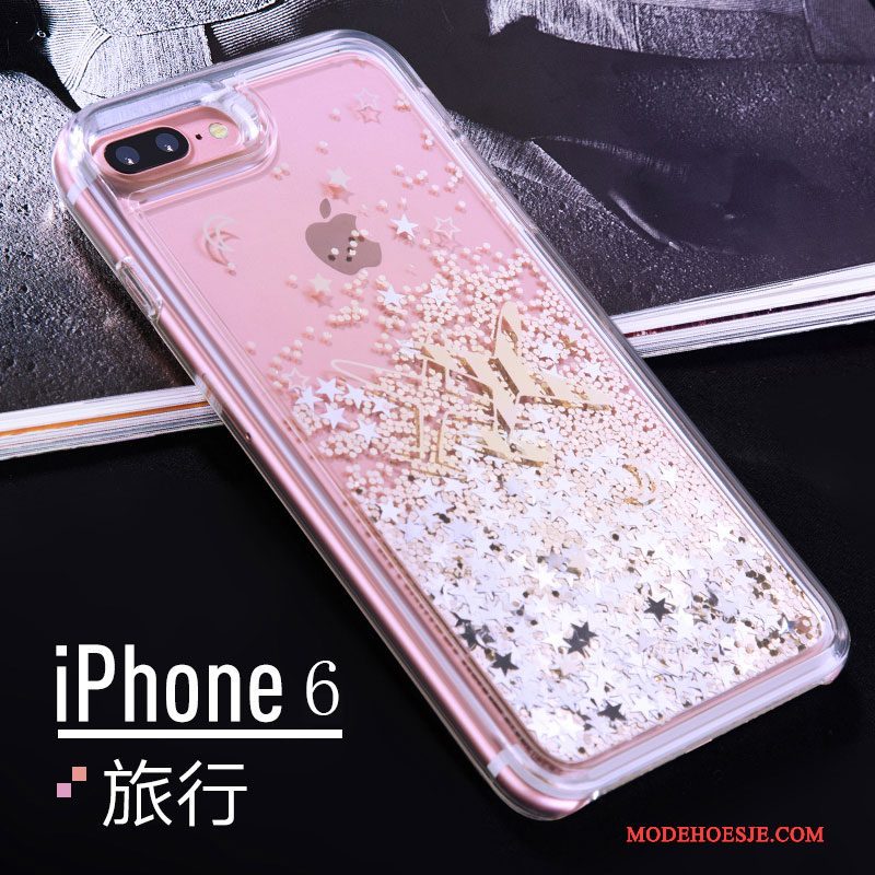 Hoesje iPhone 6/6s Plus Roze Stromen, Hoes iPhone 6/6s Plus Anti-falltelefoon