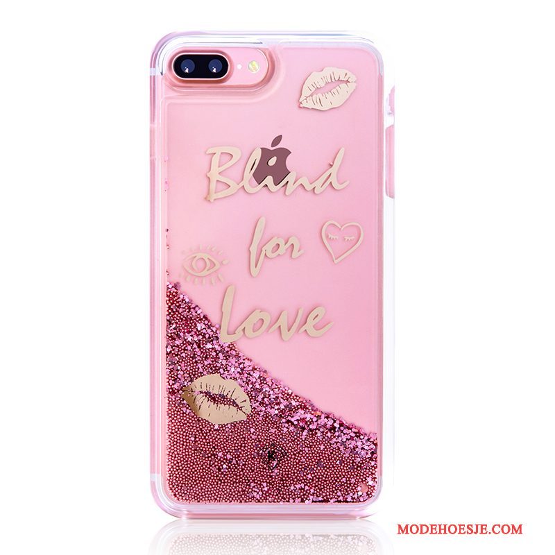 Hoesje iPhone 6/6s Plus Roze Stromen, Hoes iPhone 6/6s Plus Anti-falltelefoon