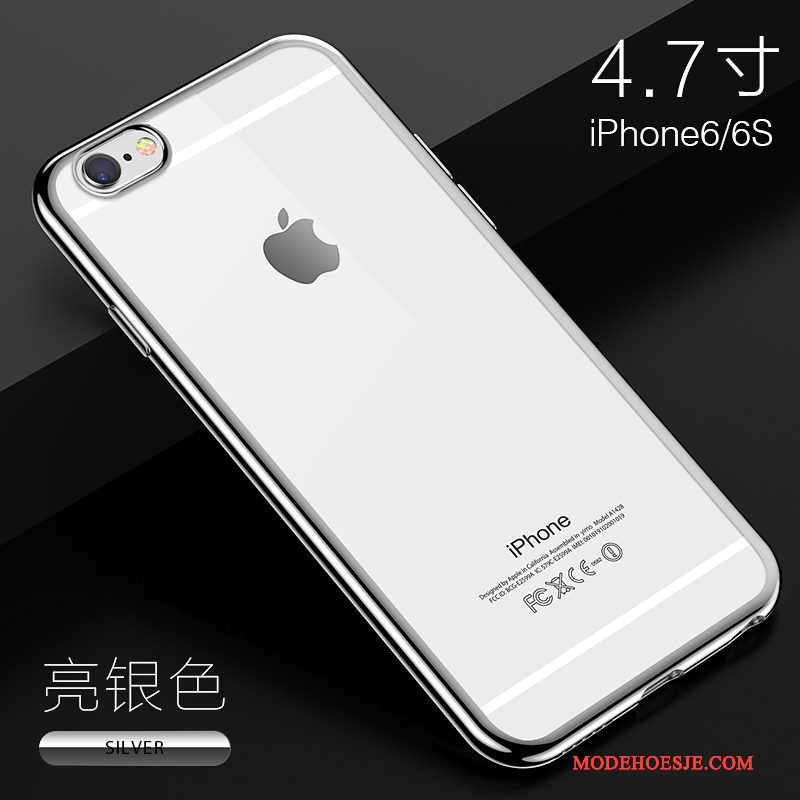 Hoesje iPhone 6/6s Plus Siliconen Doorzichtig Dun, Hoes iPhone 6/6s Plus Zacht Anti-fall Trend