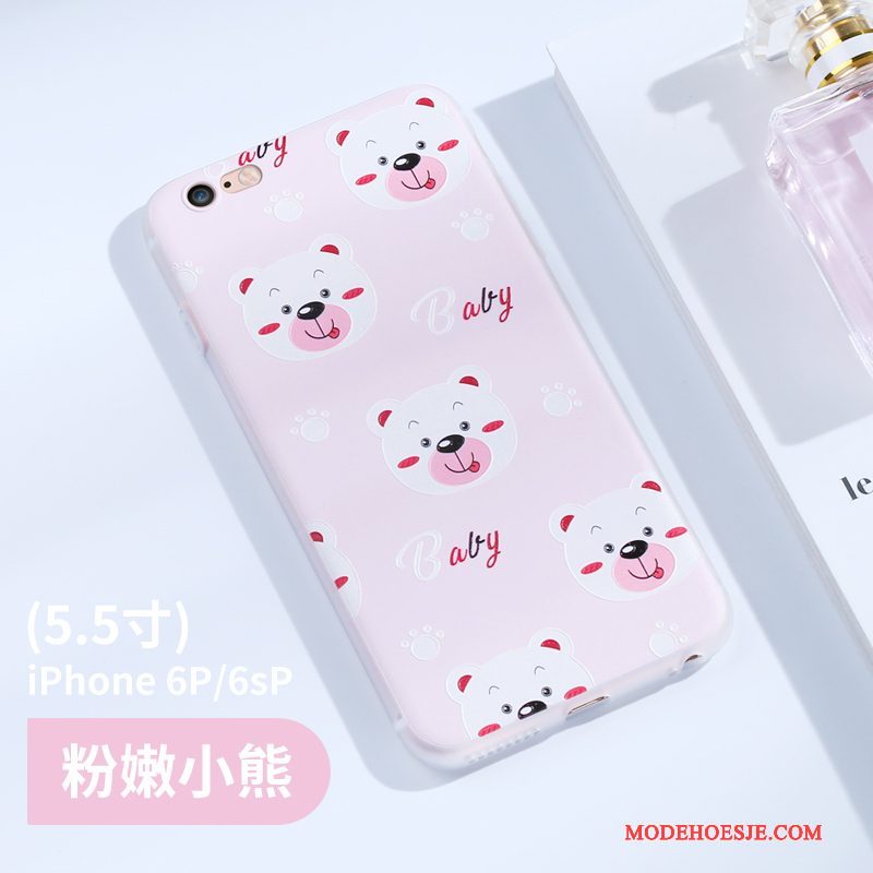 Hoesje iPhone 6/6s Plus Siliconen Hanger Doorzichtig, Hoes iPhone 6/6s Plus Anti-falltelefoon