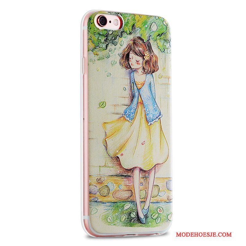 Hoesje iPhone 6/6s Plus Siliconen Telefoon Pu, Hoes iPhone 6/6s Plus Mini Vers