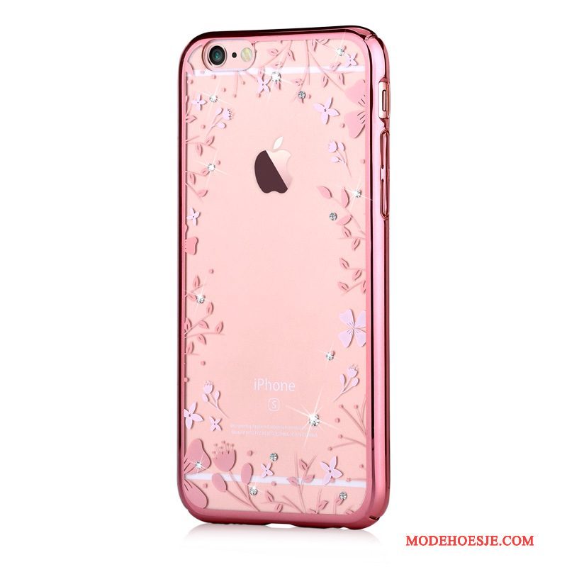 Hoesje iPhone 6/6s Plus Strass Hard Nieuw, Hoes iPhone 6/6s Plus Bescherming Telefoon Roze