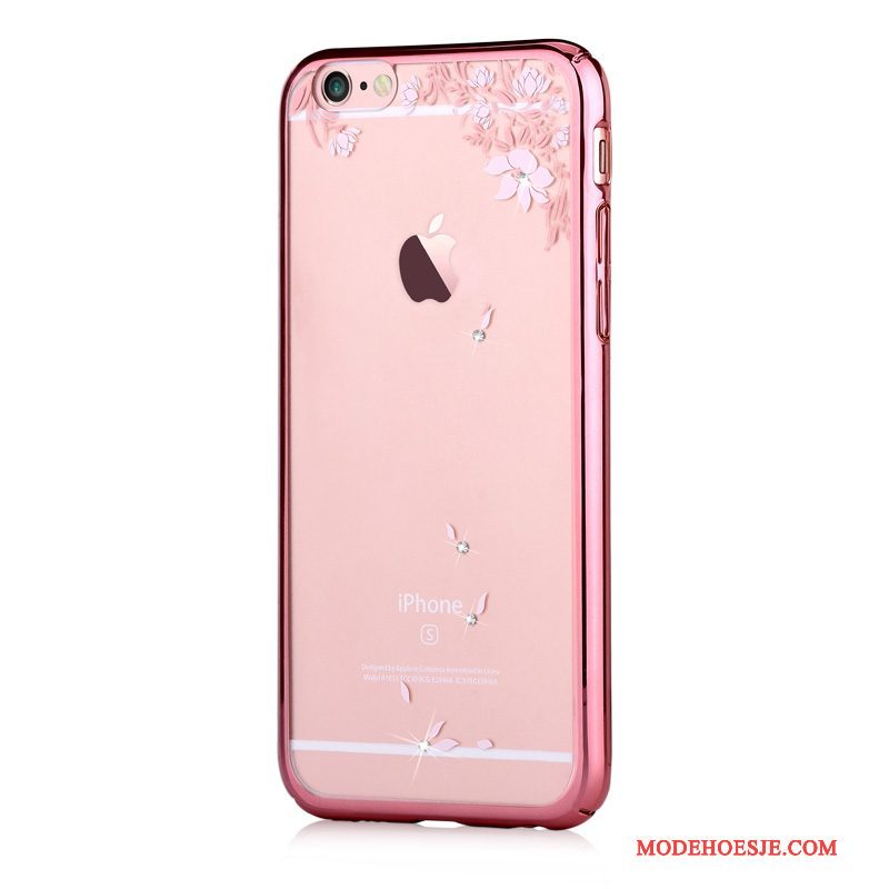 Hoesje iPhone 6/6s Plus Strass Hard Nieuw, Hoes iPhone 6/6s Plus Bescherming Telefoon Roze