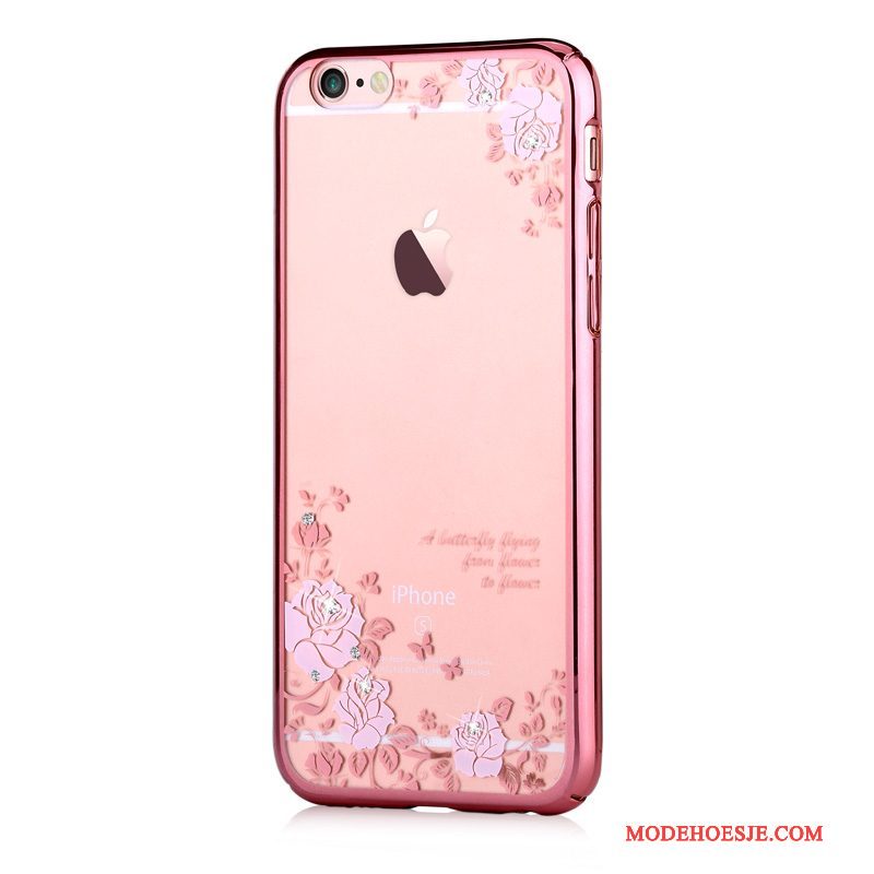 Hoesje iPhone 6/6s Plus Strass Hard Nieuw, Hoes iPhone 6/6s Plus Bescherming Telefoon Roze