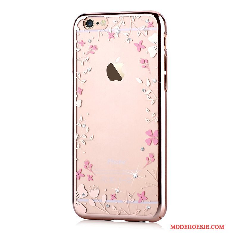 Hoesje iPhone 6/6s Plus Strass Hard Nieuw, Hoes iPhone 6/6s Plus Bescherming Telefoon Roze