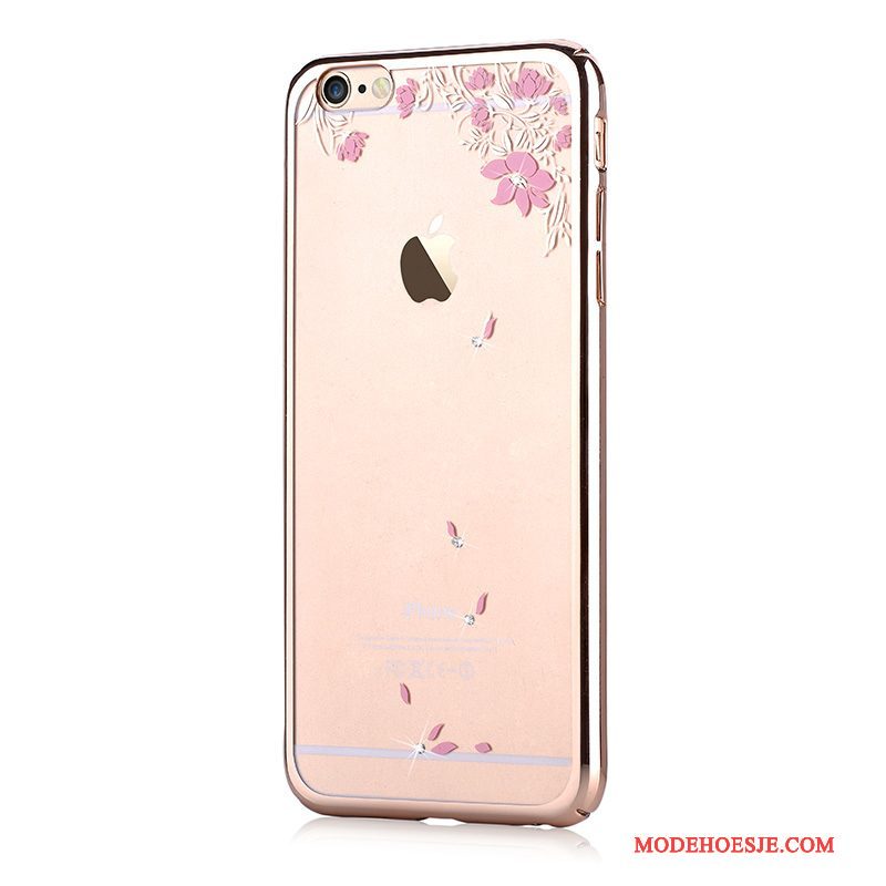 Hoesje iPhone 6/6s Plus Strass Hard Nieuw, Hoes iPhone 6/6s Plus Bescherming Telefoon Roze