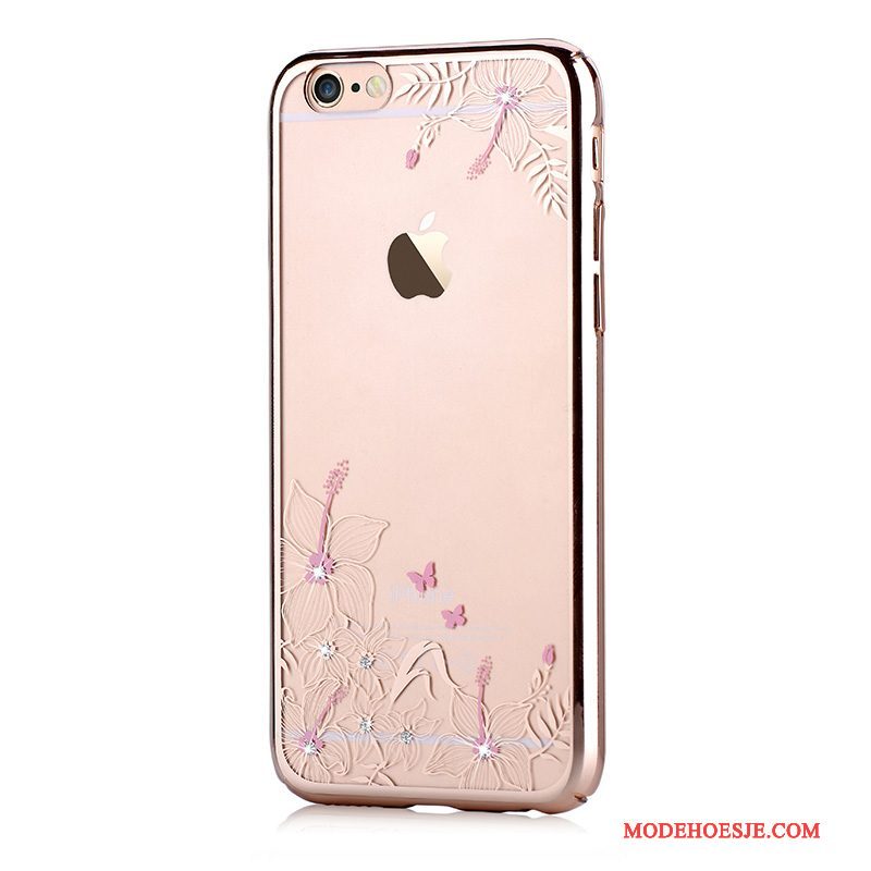 Hoesje iPhone 6/6s Plus Strass Hard Nieuw, Hoes iPhone 6/6s Plus Bescherming Telefoon Roze