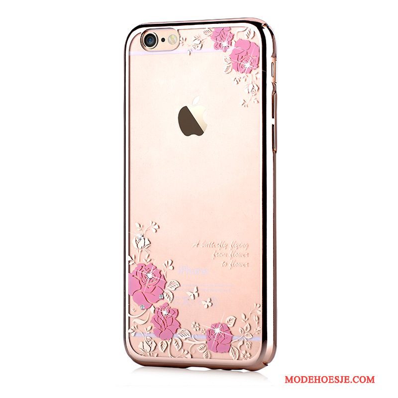 Hoesje iPhone 6/6s Plus Strass Hard Nieuw, Hoes iPhone 6/6s Plus Bescherming Telefoon Roze