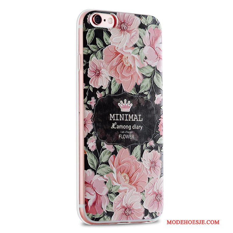 Hoesje iPhone 6/6s Plus Zacht Groen Trendy Merk, Hoes iPhone 6/6s Plus Siliconen Telefoon Vers