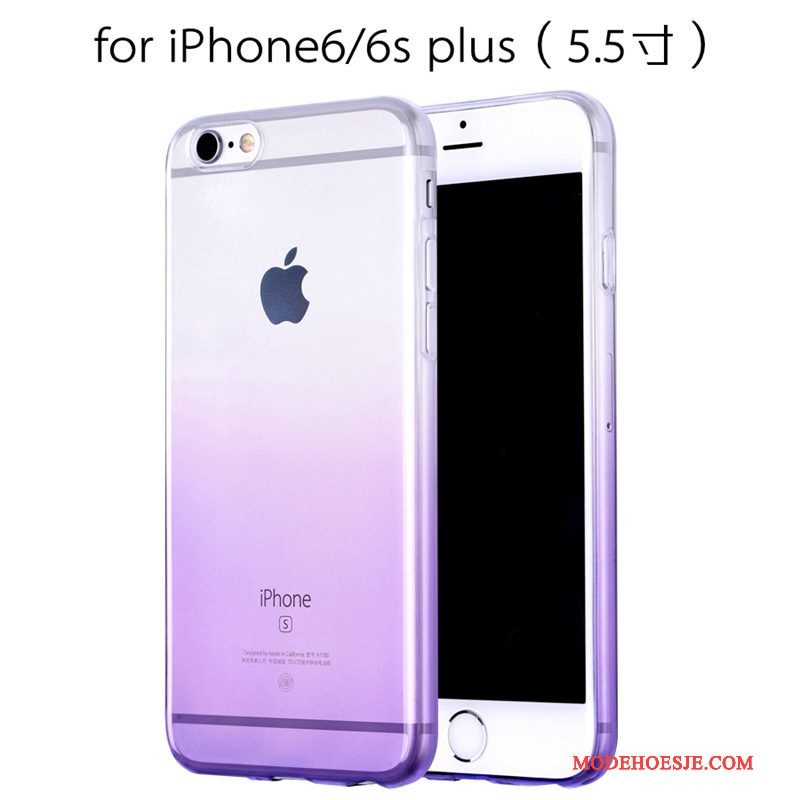 Hoesje iPhone 6/6s Plus Zacht Persoonlijk Pu, Hoes iPhone 6/6s Plus Siliconen Groentelefoon