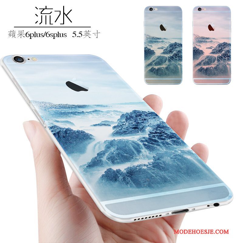 Hoesje iPhone 6/6s Plus Zacht Telefoon Schrobben, Hoes iPhone 6/6s Plus Kleur Persoonlijk Trend