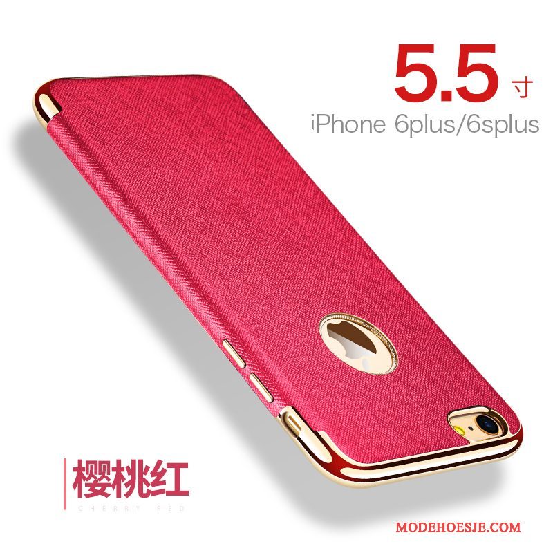 Hoesje iPhone 6/6s Plus Zakken Anti-fall Rood, Hoes iPhone 6/6s Plus Zacht Telefoon Kwaliteit