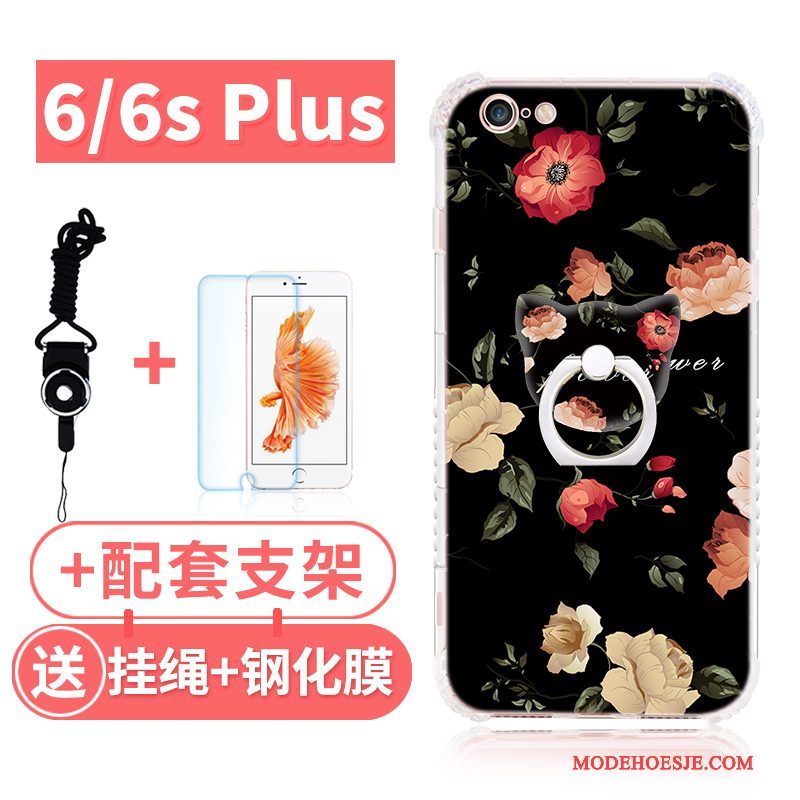 Hoesje iPhone 6/6s Plus Zakken Gasbag Anti-fall, Hoes iPhone 6/6s Plus Zacht Telefoon Roze