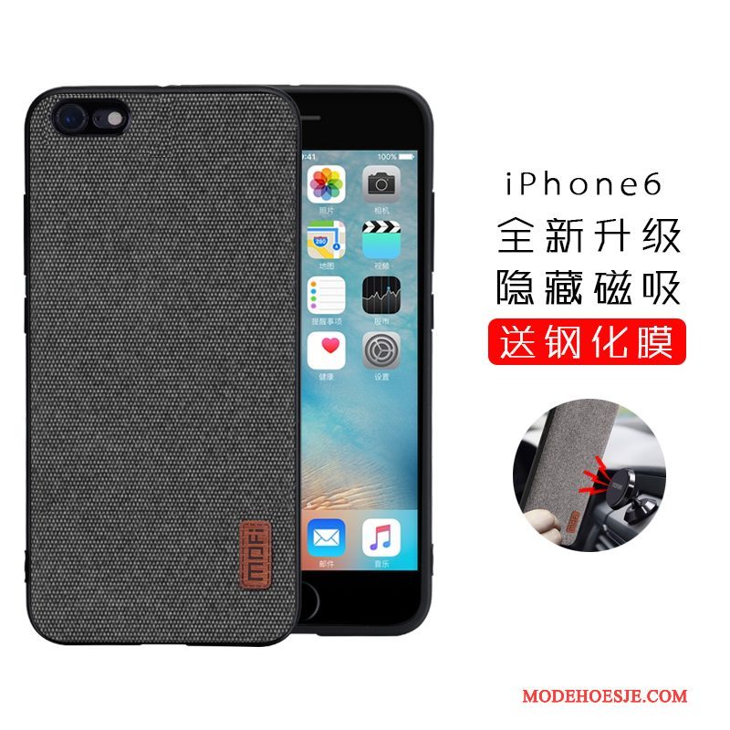 Hoesje iPhone 6/6s Plus Zakken Grijs Trend, Hoes iPhone 6/6s Plus Siliconen Anti-falltelefoon