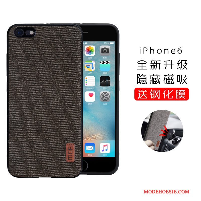 Hoesje iPhone 6/6s Plus Zakken Grijs Trend, Hoes iPhone 6/6s Plus Siliconen Anti-falltelefoon