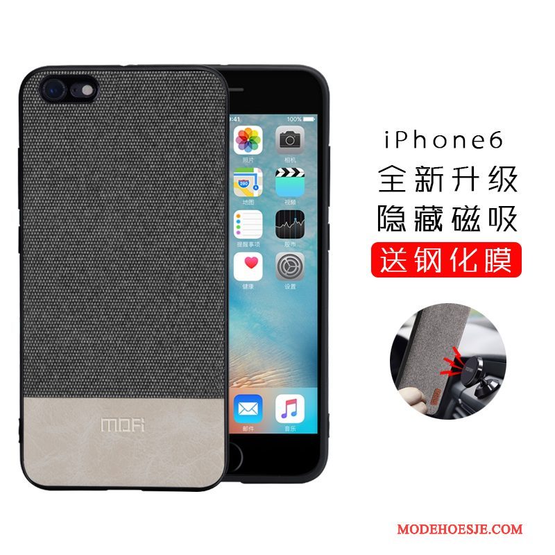 Hoesje iPhone 6/6s Plus Zakken Grijs Trend, Hoes iPhone 6/6s Plus Siliconen Anti-falltelefoon