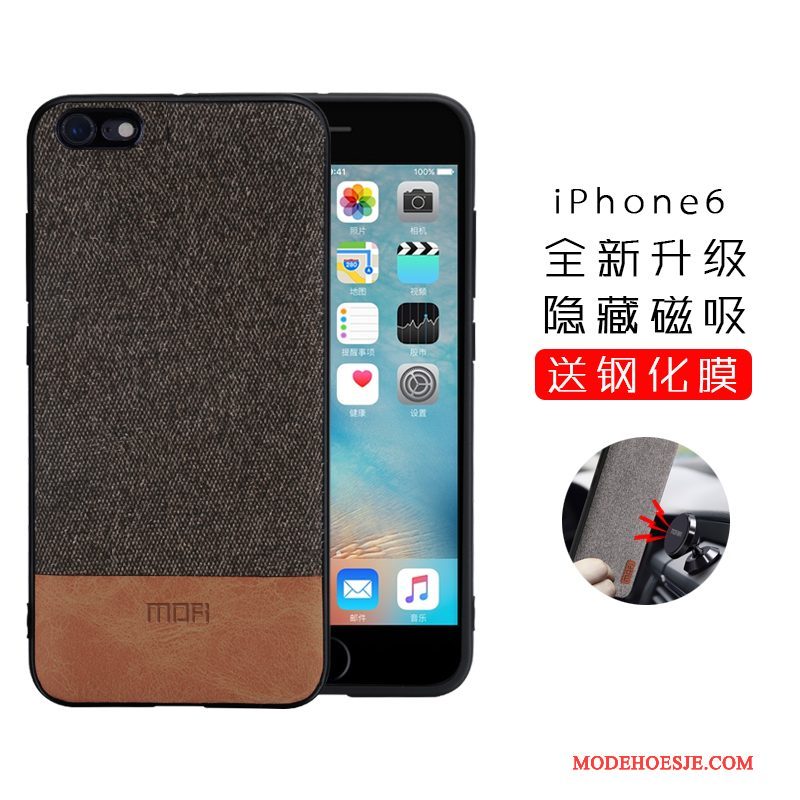 Hoesje iPhone 6/6s Plus Zakken Grijs Trend, Hoes iPhone 6/6s Plus Siliconen Anti-falltelefoon