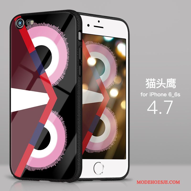 Hoesje iPhone 6/6s Plus Zakken Net Red Glas, Hoes iPhone 6/6s Plus Siliconen Duntelefoon