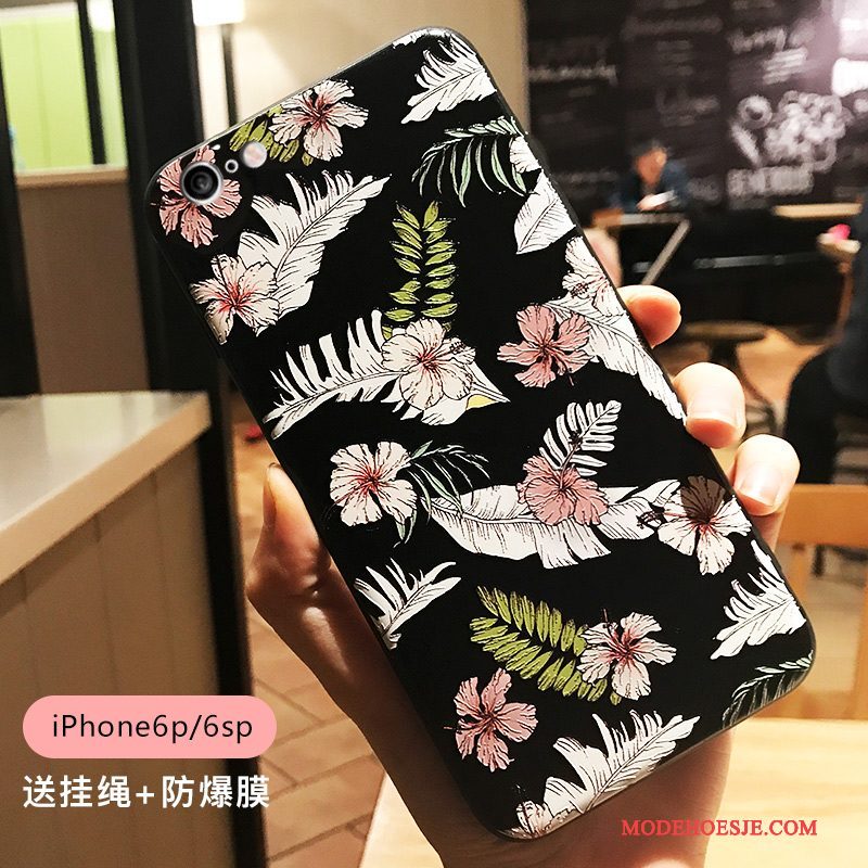 Hoesje iPhone 6/6s Plus Zakken Vogel Groen, Hoes iPhone 6/6s Plus Reliëf Elegante Trend