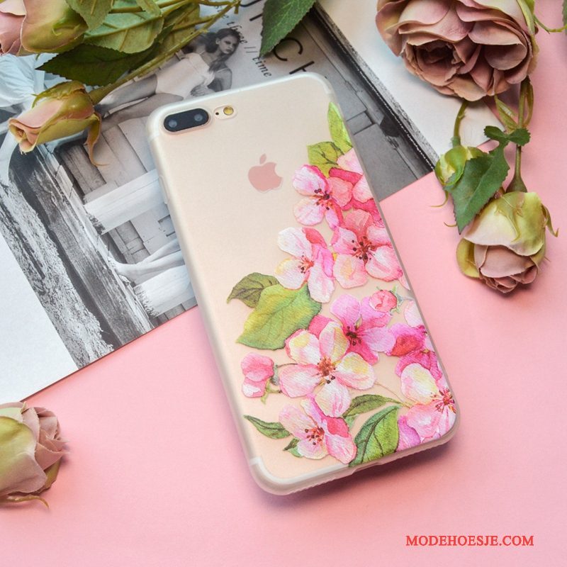 Hoesje iPhone 6/6s Scheppend Doorzichtig Roze, Hoes iPhone 6/6s Zacht Loverstelefoon