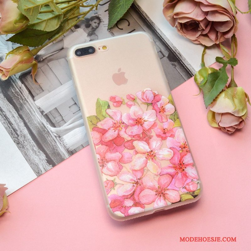 Hoesje iPhone 6/6s Scheppend Doorzichtig Roze, Hoes iPhone 6/6s Zacht Loverstelefoon