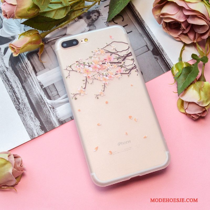 Hoesje iPhone 6/6s Scheppend Doorzichtig Roze, Hoes iPhone 6/6s Zacht Loverstelefoon