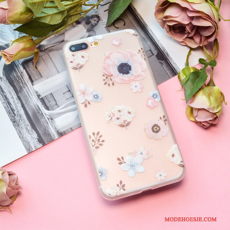 Hoesje iPhone 6/6s Scheppend Doorzichtig Roze, Hoes iPhone 6/6s Zacht Loverstelefoon