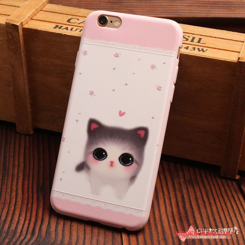 Hoesje iPhone 6/6s Scheppend Mini Vers, Hoes iPhone 6/6s Siliconen Roze Persoonlijk