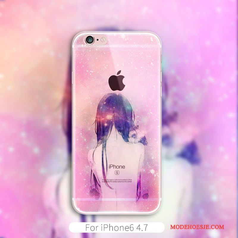 Hoesje iPhone 6/6s Scheppend Telefoon Trend, Hoes iPhone 6/6s Groen Kunst