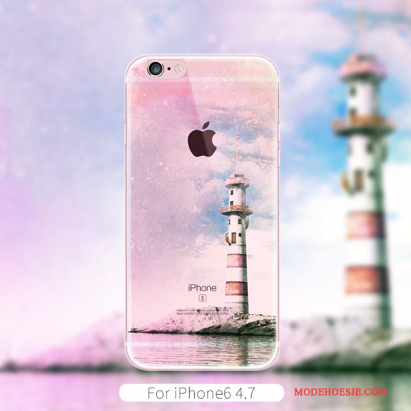 Hoesje iPhone 6/6s Scheppend Telefoon Trend, Hoes iPhone 6/6s Groen Kunst