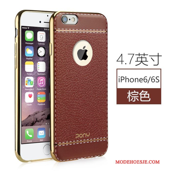 Hoesje iPhone 6/6s Siliconen Anti-fall Rood, Hoes iPhone 6/6s Zakken Nieuwtelefoon