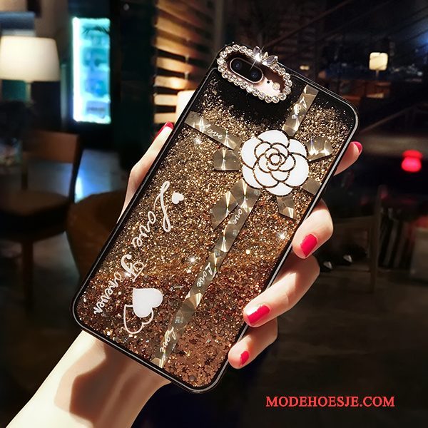 Hoesje iPhone 6/6s Siliconen Drijfzand Anti-fall, Hoes iPhone 6/6s Zakken Telefoon Goud